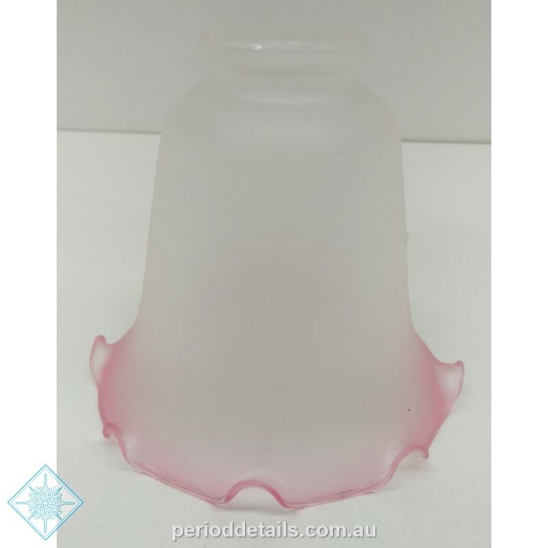 5003 Etched Glass Shade Frost Pink, How Do You Frost Glass Lamp Shades