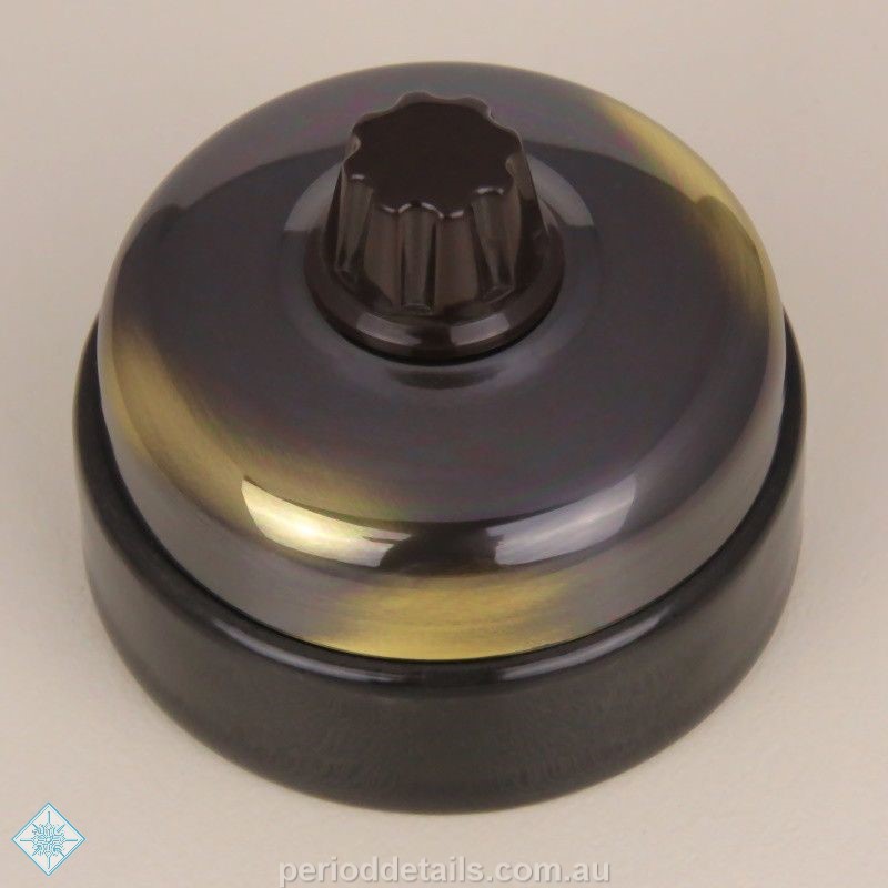 classic electric/Clipsal replacement smooth brass cover porcelain base switch 