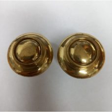 Tradco 3677 polished brass domed cupboard knob 32mm diameter